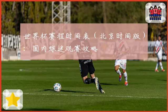 世界杯赛程时间表(北京时间版):国内球迷观赛攻略