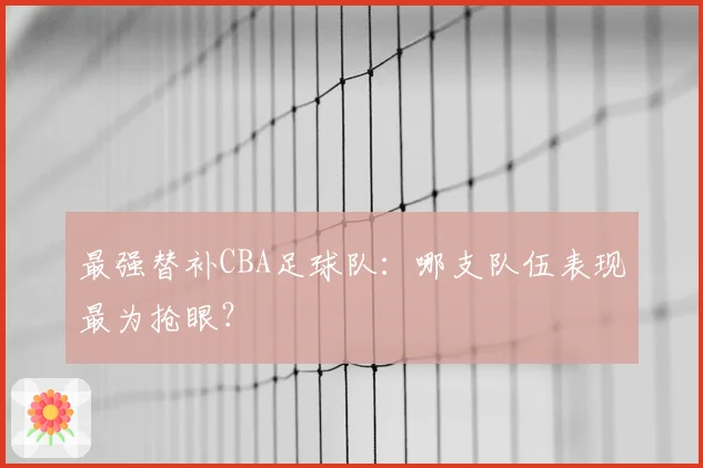 最强替补CBA足球队：哪支队伍表现最为抢眼？